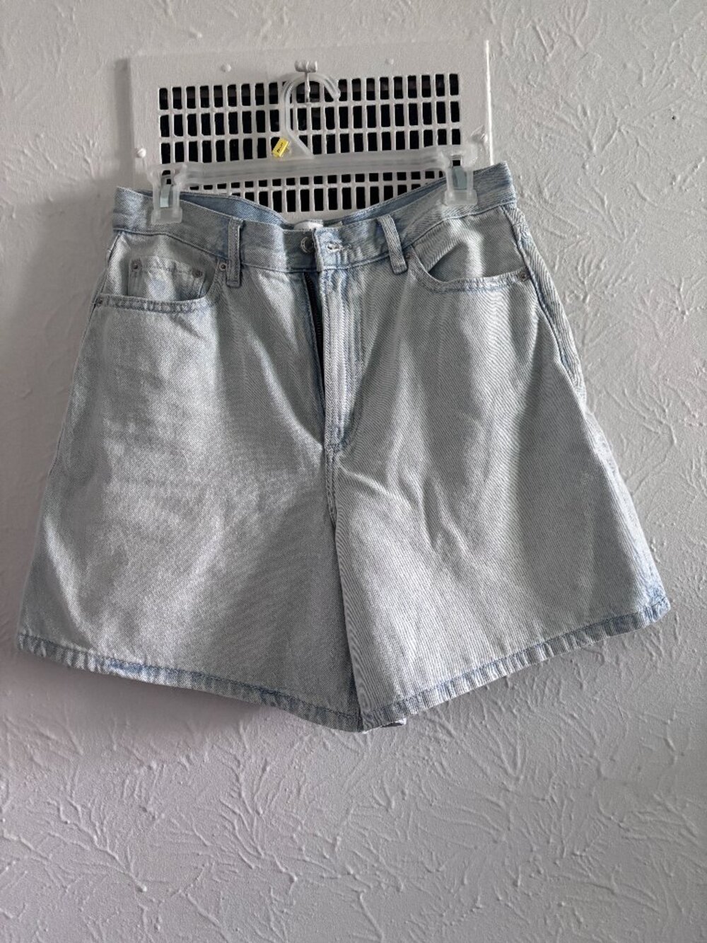 Charlie High Rise A Line Denim Shorts